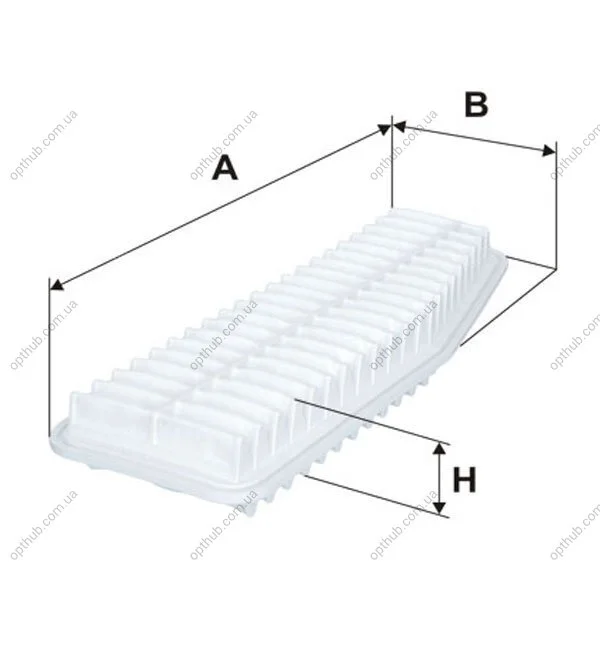Фільтр повітряний TOYOTA PREVIA 2.4i /AP142/5 (вир-во WIX-FILTERS) WIX FILTERS WA9426 (фото 1)
