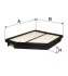 Фільтр повітряний HYUNDAI MATRIX /AP177/4 (вир-во WIX-FILTERS) WIX FILTERS WA9435 (фото 1)