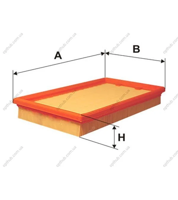 Фільтр повітряний /190/3 (вир-во WIX-FILTERS) WIX FILTERS WA9550 (фото 1)