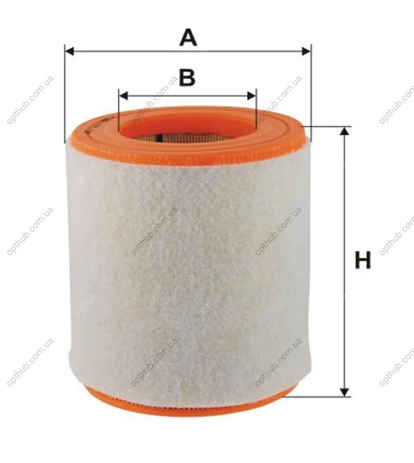 Фільтр повітряний AUDI (вир-во WIX-FILTERS) WIX FILTERS WA9737 (фото 1)