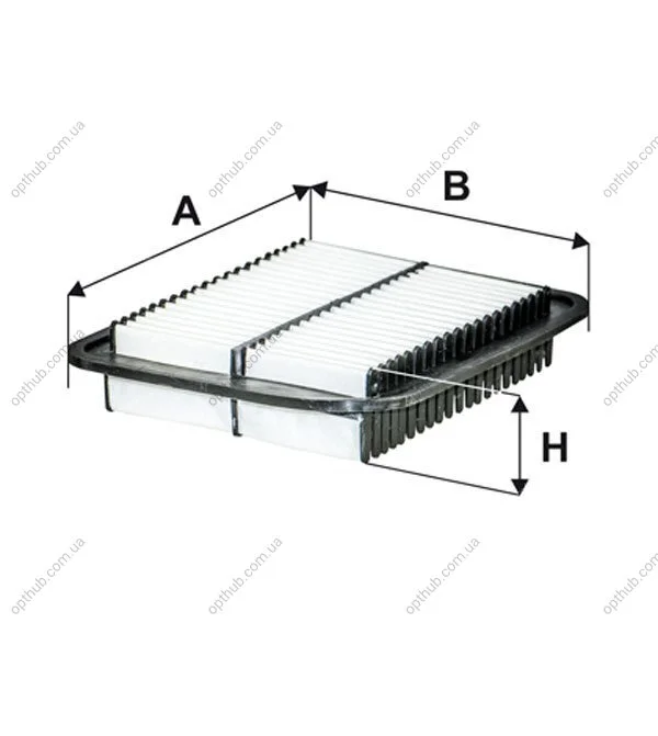 Фільтр повітряний MITSUBISHI ASX, OUTLANDER III 1.6-2.4 10- (вир-во WIX-FILTERS) WIX FILTERS WA9783 (фото 1)