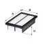 Фільтр повітряний HYUNDAI I20 1.0-1.4 14- (вир-во WIX-FILTERS) WIX FILTERS WA9801 (фото 1)