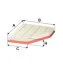 Фільтр повітряний BMW 1, 3, 4 2.0-4.0i 15- (вир-во WIX-FILTERS) WIX FILTERS WA9824 (фото 1)