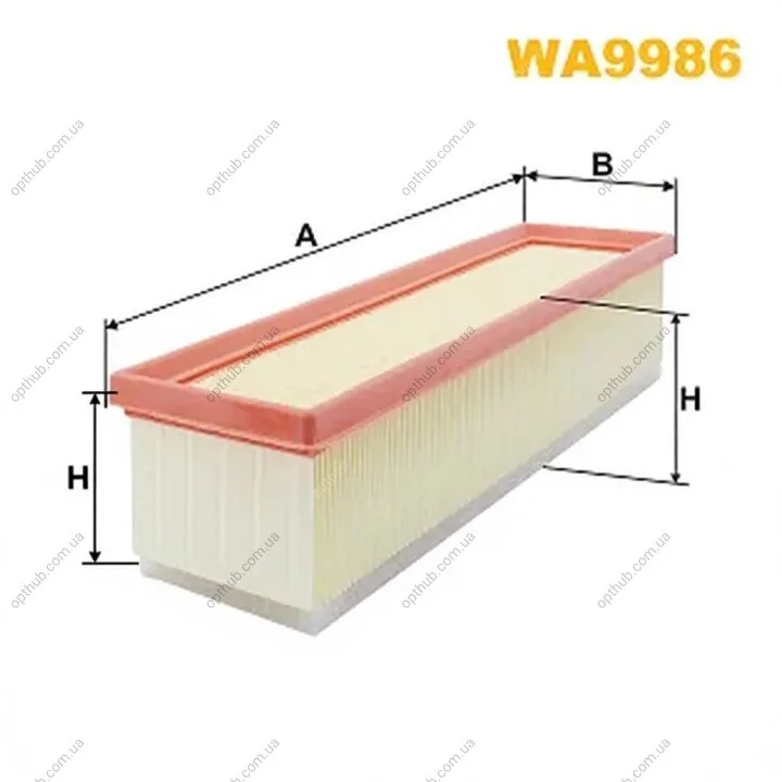Фільтр повітряний WIX FILTERS WA9986 (фото 1)