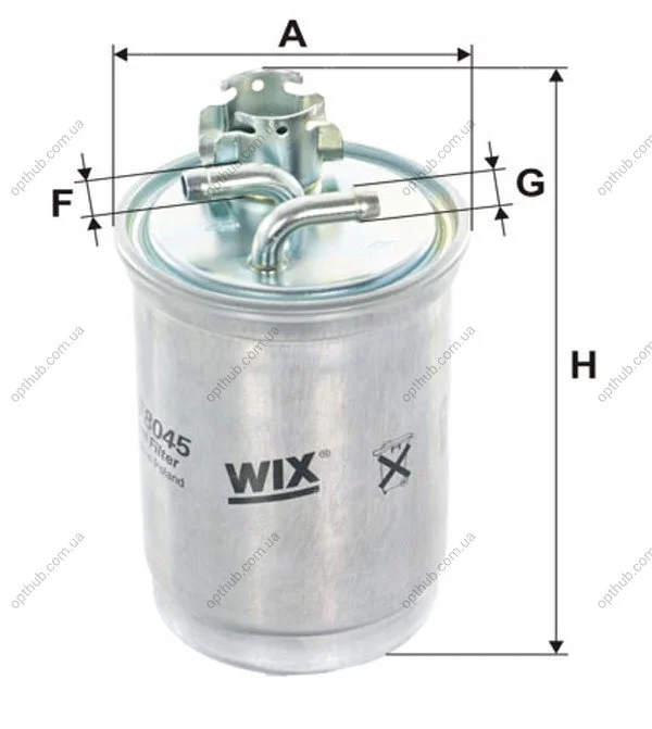 Фільтр палив. VW T4, PASSAT /PP839 (вир-во WIX-FILTERS) WIX FILTERS WF8045 (фото 1)