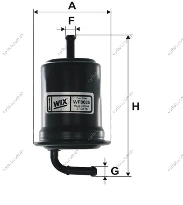 Фільтр палив. /PP887 (вир-во WIX-FILTERS) WIX FILTERS WF8085 (фото 1)