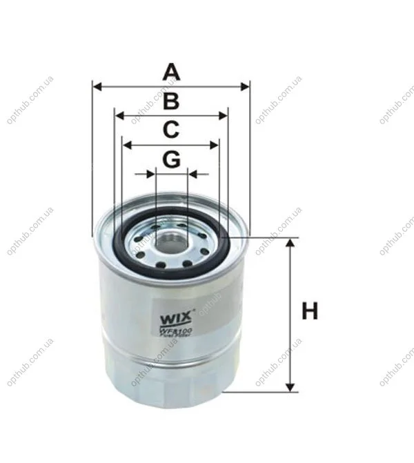 Фільтр палив. NISSAN SUNNY /PP904 (вир-во WIX-FILTERS) WIX FILTERS WF8100 (фото 1)