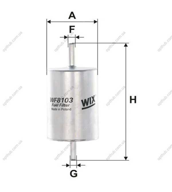 ФІЛЬТР ПАЛИВА WIX FILTERS WF8103 (фото 1)