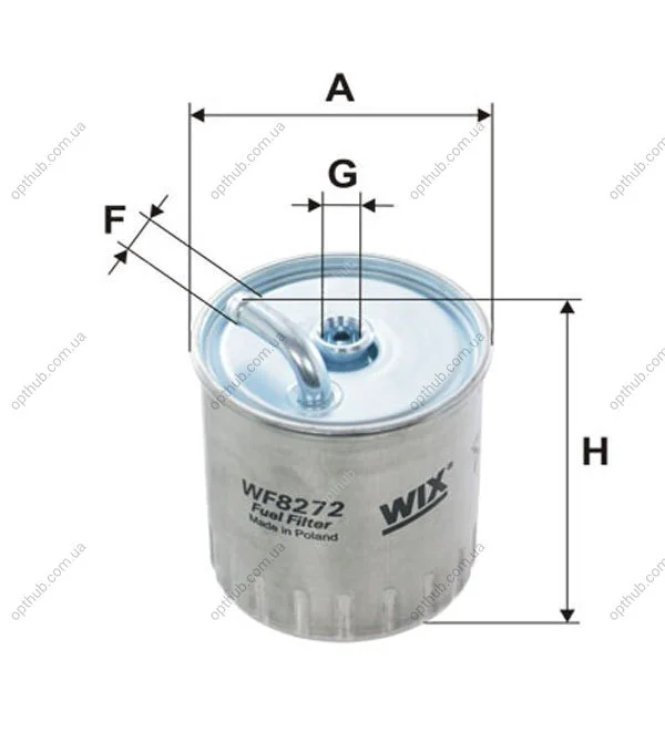 Фільтр палив. PP841/4/ (вир-во WIX-FILTERS) WIX FILTERS WF8272 (фото 1)