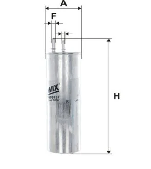 Фільтр паливний VW T5 2.5 TDI 03-09 (вир-во WIX-FILTERS) C.I.U WIX FILTERS WF8437