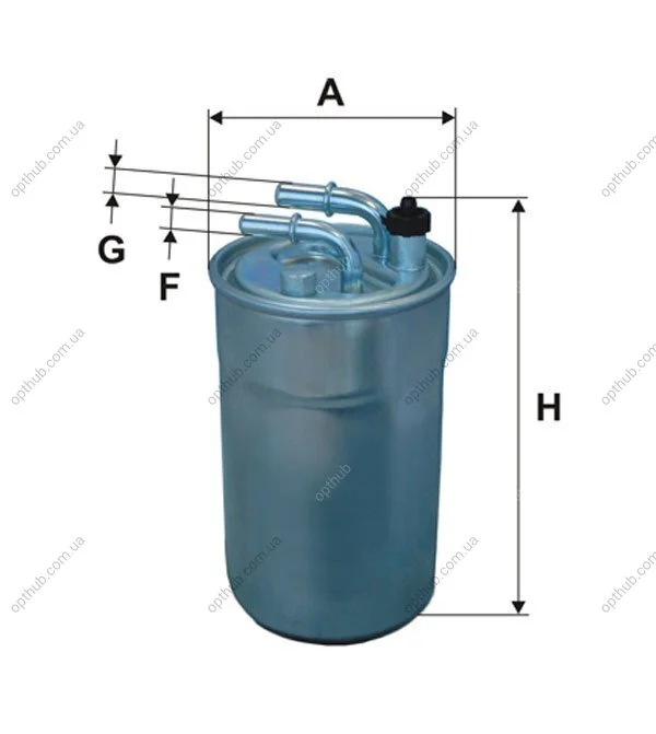 Фільтр паливний OPEL CORSA D, E 1.3, 1.7 CDTI 06- (вир-во WIX-FILTERS) WIX FILTERS WF8459 (фото 1)