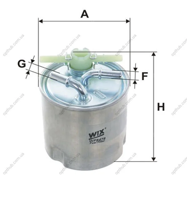 Фільтр палив. Nissan Qashqai, X-Trail; Renault Koleos (вир-во WIX-FILTERS) WIX FILTERS WF8478 (фото 1)