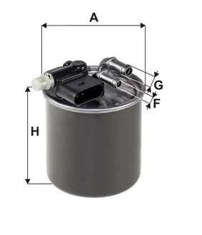 Фільтр паливний MERCEDES-BENZ A (W176), B (W246), CLA (C117), GLA (X156); INFINITI Q30/QX30 (H15E) -ua WIX FILTERS WF8516