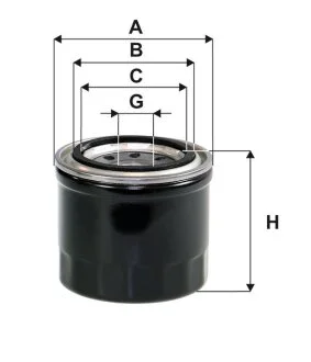 Фільтр масляний двигуна MATIZ /OP539 (вир-во WIX-FILTERS) WIX FILTERS WL7085