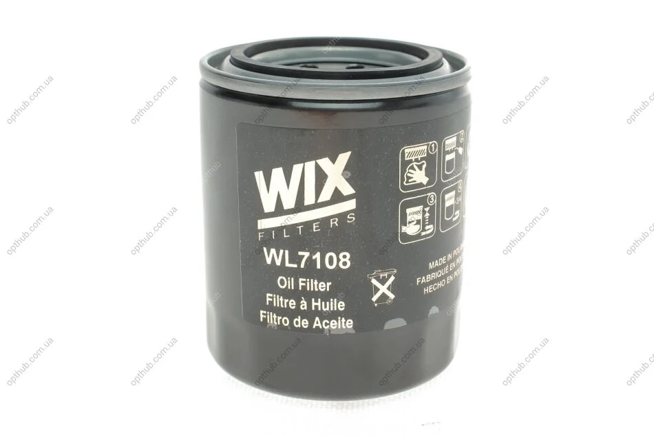 Фільтр масляний двигуна /OP558 (вир-во WIX-FILTERS) WIX FILTERS WL7108 (фото 1)