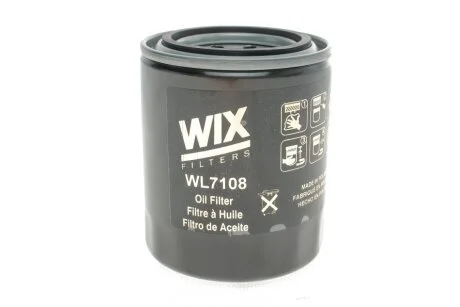 Фільтр масляний двигуна /OP558 (вир-во WIX-FILTERS) WIX FILTERS WL7108