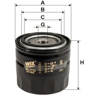 Фильтр масляный SCANIA (TRUCK) /OP576 (пр-во WIX-Filtron UA) WIX FILTERS WL7135