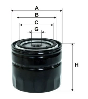 Фільтр масляний RENAULT ESPACE 2.2TD 1/99->, LAGUNA 2.2D, 2.2TD 1/99->, SAFRANE 2.2TD 1/99-> -ua WIX FILTERS WL7237
