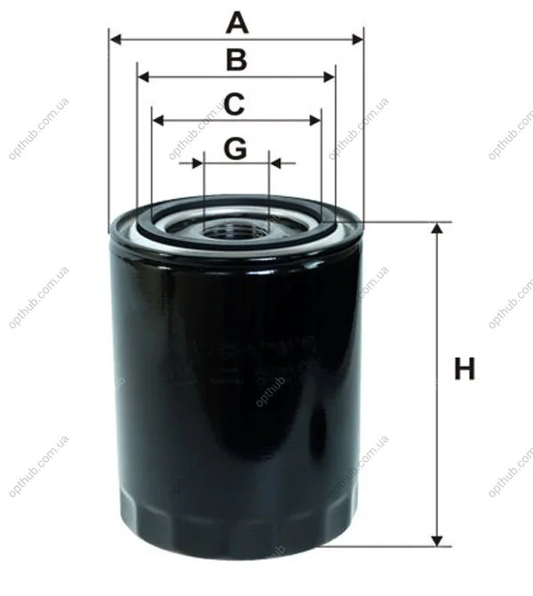 Фільтр масляний двигуна /OP657 (вир-во WIX-FILTERS) WIX FILTERS WL7245 (фото 1)