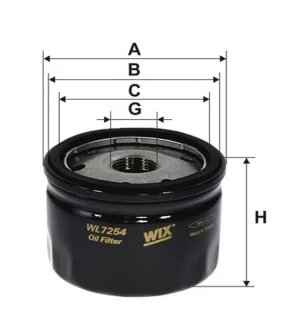 Фільтр масляний ВМЕСТО OP 643, OP 643/2 WIX FILTERS WL7254