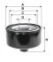 Фільтр масляний двигуна VW LT28 /OP574/2 (вир-во WIX-FILTERS) WIX FILTERS WL7414 (фото 1)