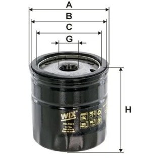 Фільтр масляний двигуна VW Caravelle (T5), Transporter (T5) (вир-во WIX-FILTERS) WIX FILTERS WL7525