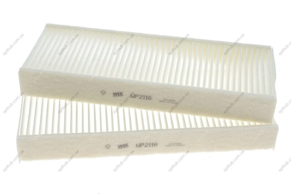 Фільтр салону PEUGEOT 308 13- (2шт.) (вир-во WIX-FILTERS) WIX FILTERS WP2116 (фото 1)