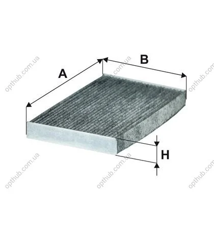 Фільтр салону CITROEN C3 AIRCROSS 17-, OPEL CROSSLAND X 17- вугільний (вир-во WIX-FILTERS) WIX FILTERS WP2175 (фото 1)