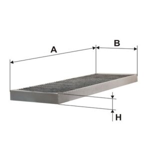 Фільтр салону вугільний OPEL VECTRA B 10/95-> (С УГЛЕМ) -ua WIX FILTERS WP6819