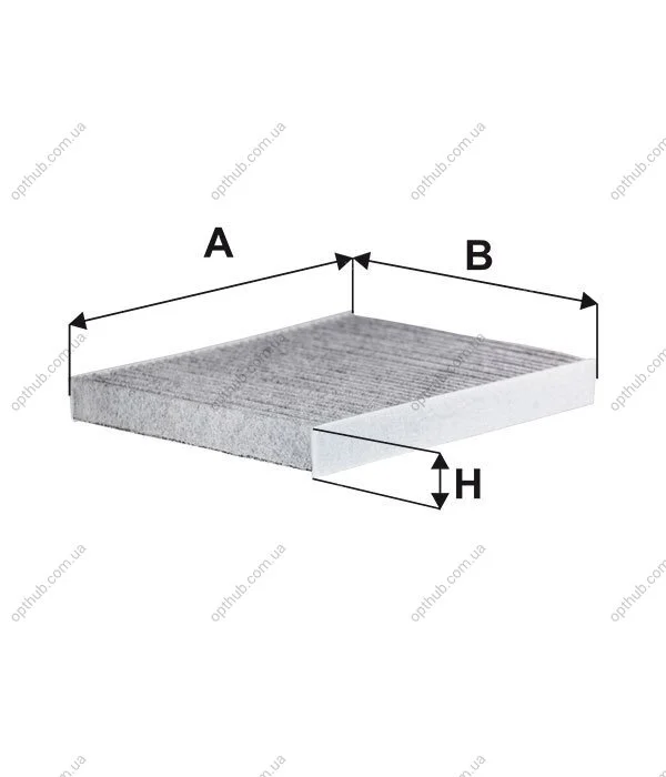 Фільтр салону вугільний OPEL ASTRA G/CABRIO/COUPE (ASTRA II), ZAFIRA I, ZAFIRA II; VAUXHALL ASTRA-G, ZA -ua WIX FILTERS WP6919 (фото 1)
