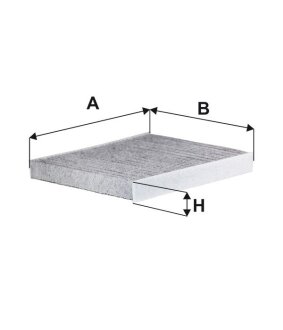 Фільтр салону вугільний OPEL ASTRA G/CABRIO/COUPE (ASTRA II), ZAFIRA I, ZAFIRA II; VAUXHALL ASTRA-G, ZA -ua WIX FILTERS WP6919