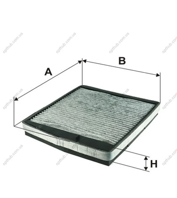 Фільтр салону /K1126A вугільний (вир-во WIX-FILTERS) WIX FILTERS WP9101 (фото 1)