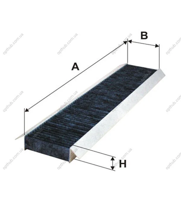 Фільтр салону /K1148A вугільний (вир-во WIX-FILTERS) WIX FILTERS WP9163 (фото 1)