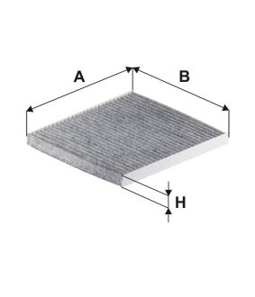 Фильтр салона KIA SPORTAGE 06-, RIO 05-, HYUNDAI TUCSON 04- угольный (WIX-FILTERS) C.I.U WIX FILTERS WP9303
