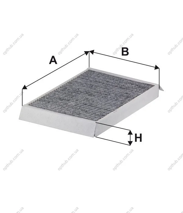 Фільтр салону вугільний (вир-во WIX-FILTERS) WIX FILTERS WP9309 (фото 1)