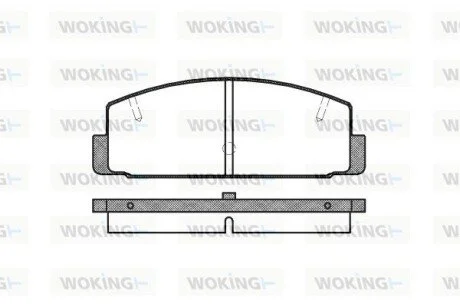 Тормозной колодки диск. задн. (выр-во Remsa) Mazda 6 I II (P0793.20) WOKING P079320