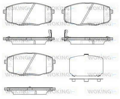 Колодки гальмівні диск. перед. (вир-во Remsa) Hyundai Elantra 1.6 10-,Hyundai I30 1.4 07-11 (P11383.12) WOKING P1138312