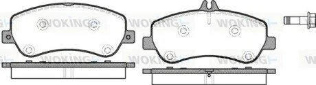 Колодки гальмівні диск. перед. (вир-во Remsa) MB GLK 08>15 (P12773.00) WOKING P1277300