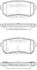 Тормозной колодки диск. задн. (выр-во Remsa) Hyundai Ix20 1.4 10-,Hyundai Ix20 1.6 10- (P13093.42) WOKING P1309342 (фото 1)