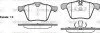 Колодки тормозные диск. перед. (пр-во Remsa) Ford Mondeo IV 2,5i Volvo S60 S80 (WOKING P1317300 (фото 1)