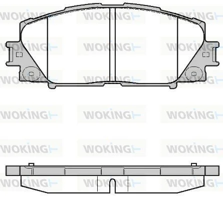 Колодки гальмівні диск. перед. (вир-во Remsa) Lexus Ct (zwa10_) 1.8 10-,Toyota Prius 1.8 09- (P13243.10) WOKING P1324310 (фото 1)