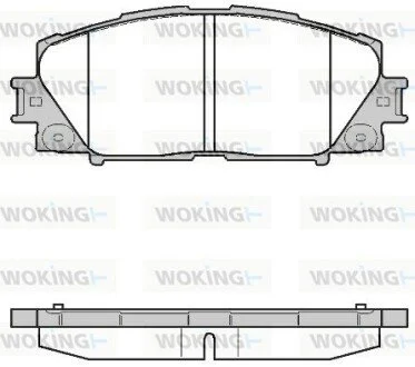 Тормозной колодки диск. перед. (выр-во Remsa) Lexus Ct (zwa10_) 1.8 10-,Toyota Prius 1.8 09- (P13243.10) WOKING P1324310