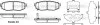 Колодки гальмівні диск. задн. (вир-во Remsa) Subaru Forester 13> / Legasy, Outback 09> / Tribeca 06> (P13283.01) WOKING P1328301 (фото 1)