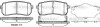 Колодки гальмівні диск. задн. (вир-во Remsa) Hyundai H-1 cargo 2.5 08-,Hyundai H-1 travel 2.5 08- (P13883.02) WOKING P1388302 (фото 1)