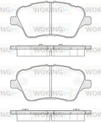 Тормозной колодки диск. перед. (выр-во Remsa) Ford B-max 1.0 12-,Ford B-max 1.4 12-,Ford B-max 1.5 12- (P14143.00) WOKING P1414300 (фото 1)