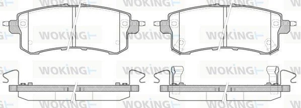 Колодки гальмівні диск. задн. (вир-во Remsa) Infiniti Qx56 5.6 10-,Nissan Patrol vi 5.6 10- (P15473.02) WOKING P1547302 (фото 1)