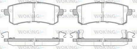 Тормозной колодки диск. задн. (выр-во Remsa) Infiniti Qx56 5.6 10-,Nissan Patrol vi 5.6 10- (P15473.02) WOKING P1547302
