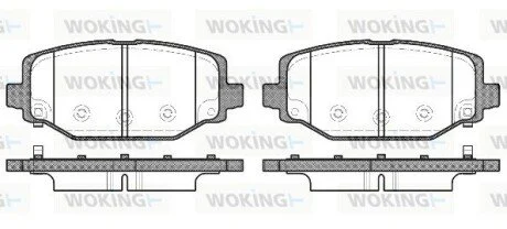 Колодки гальмівні диск. задн. (вир-во Remsa) Dodge Journey 08>12 (P15833.04) WOKING P1583304