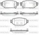 Колодки гальмівні диск. задн. (вир-во Remsa) Mazda 3 1,5d 16>19 (P16313.02) WOKING P1631302 (фото 1)