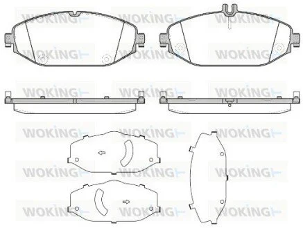 Колодки гальмівні диск. перед. (вир-во Remsa) MB C205 E213 (P17183.00) WOKING P1718300